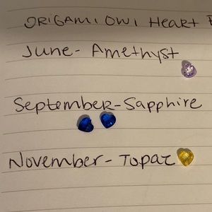 Origami Owl birthstone crystal charms